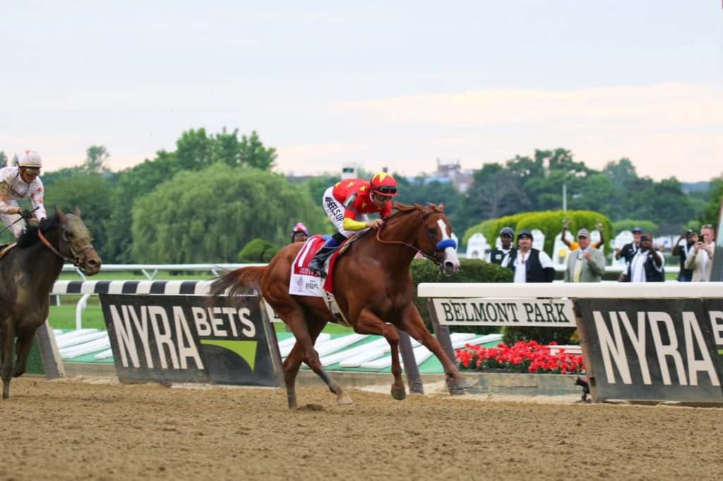 Justify wins the 150th Belmont Stakes to become the 13th Triple Crown winner - June 9, 2018