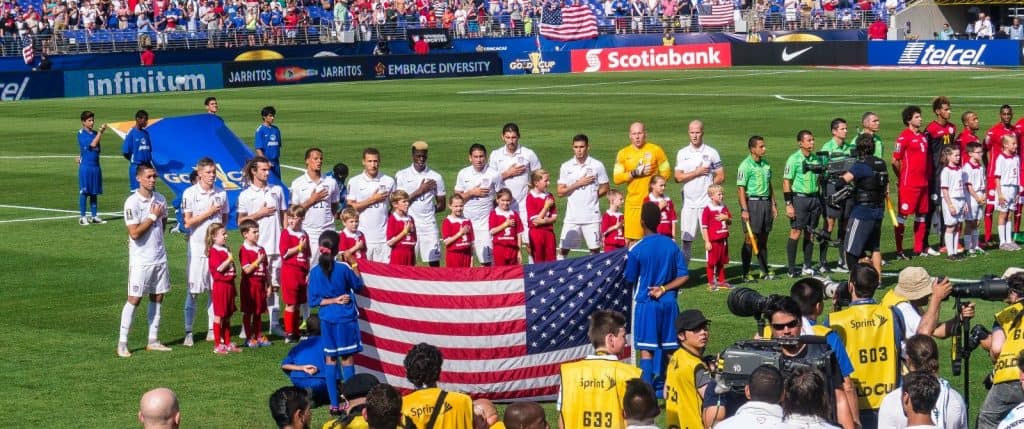 US Men's National Team at the 2015 Gold Cup Quarterfinal versus Cuba in Baltimore, Maryland