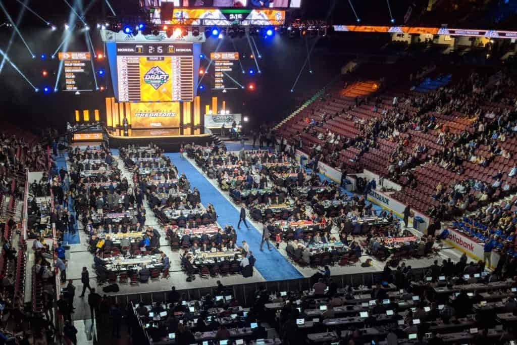 2019 NHL Draft at Rogers Arena in Vancouver - NHL 2023 Draft is at Bridgestone Arena in Nashville