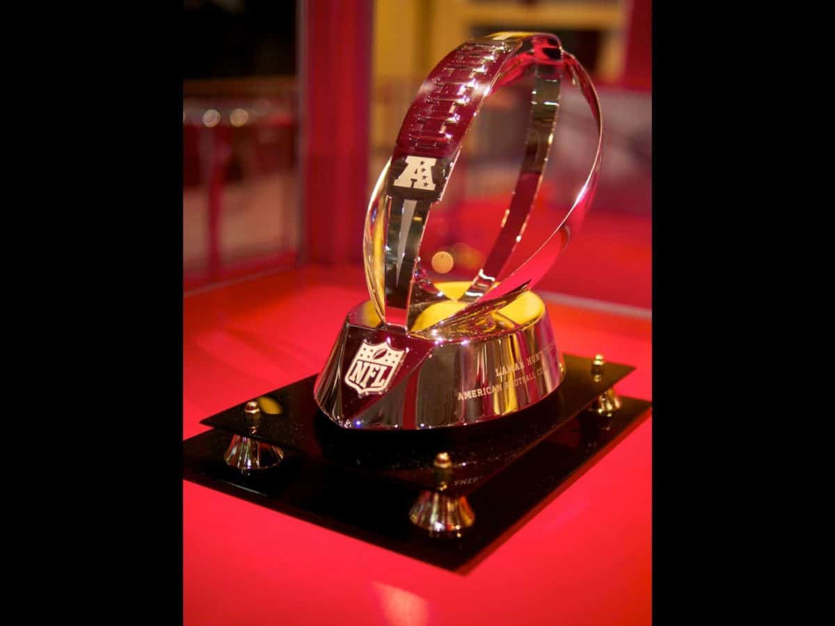 The Lamar Hunt Trophy, awarded annually to the winner of the AFC Championship