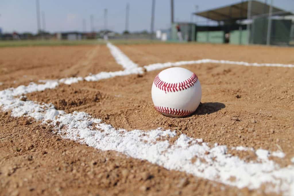 Baseball on Diamond