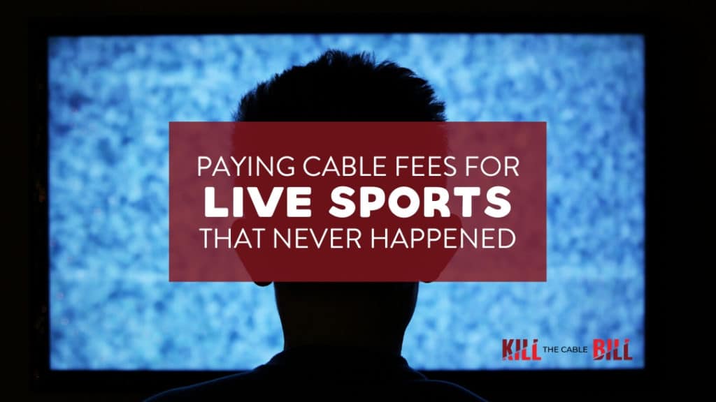 cable fees for live sports