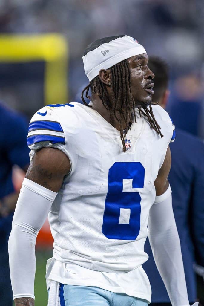 Dallas Cowboys safety, Donovan Wilson, in a game against the Washington Football Team at AT&T Stadium on December 26, 2021.