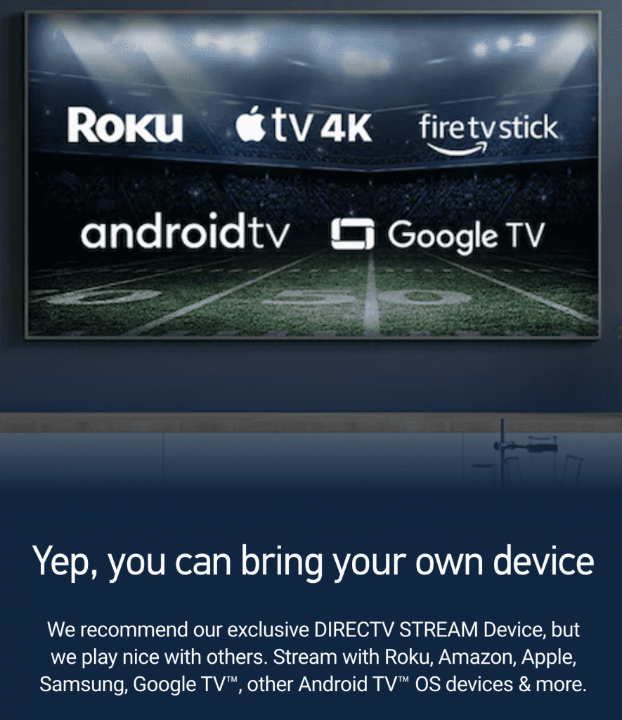 DIRECTV STREAM Supported Devices