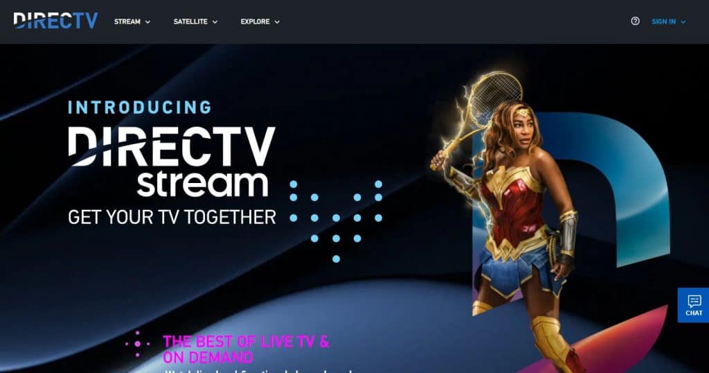 DIRECTV STREAM Homepage