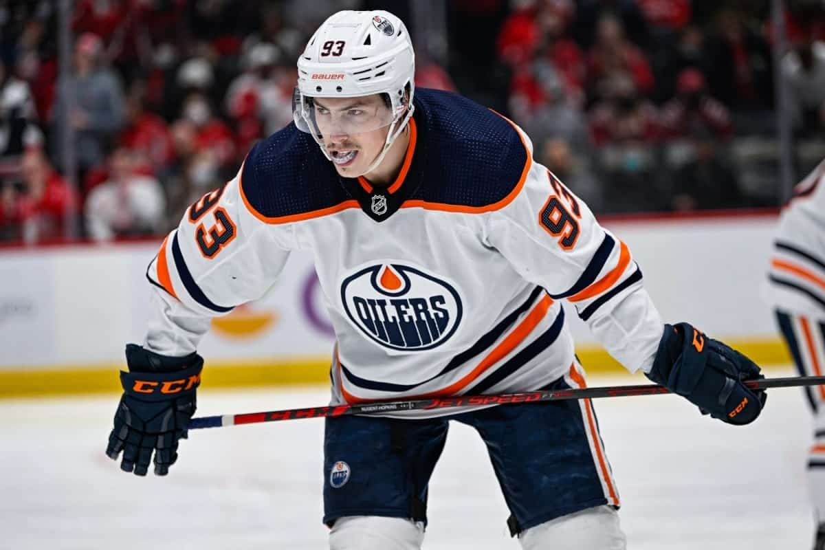 Ryan Nugent-Hopkins of the Edmonton Oilers