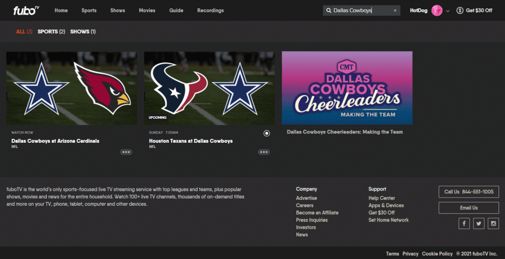 Watch Dallas Cowboys Games Cheaper Without Cable: Every Way to Stream Live  Online - HotDog