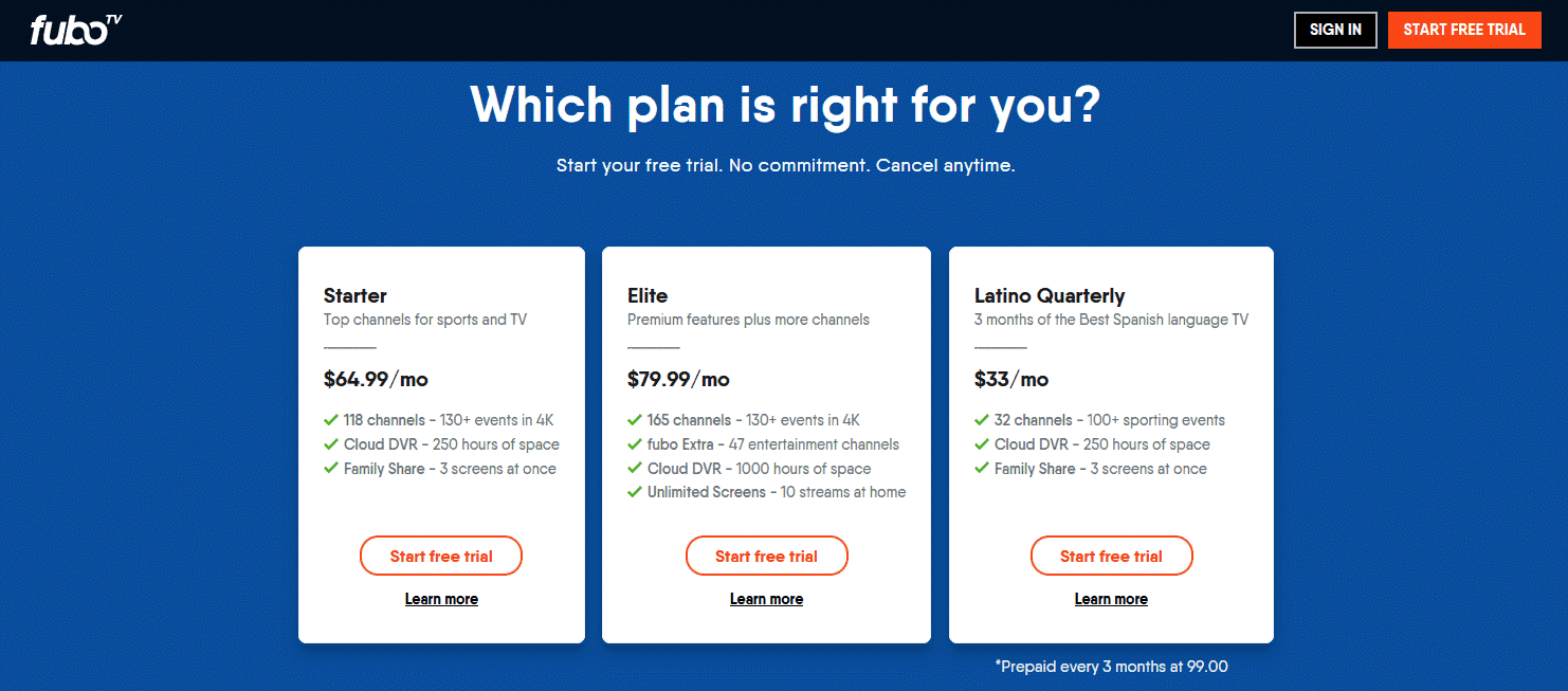 FuboTV: Which Plan Is Right for You?