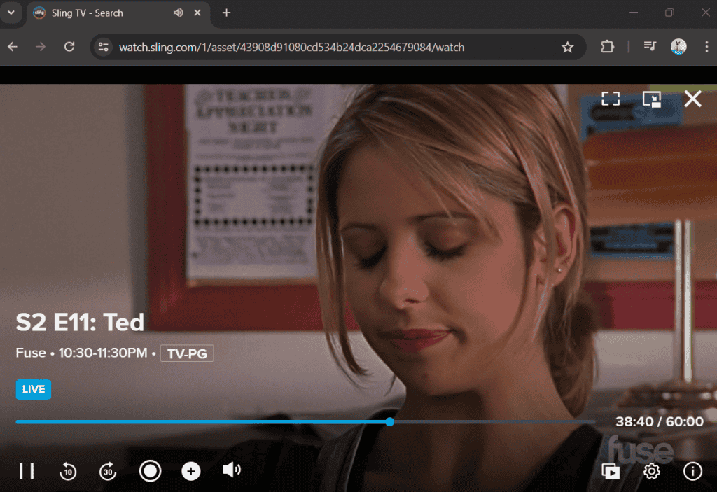 Fuse TV channel's show 'Ted' on Sling TV