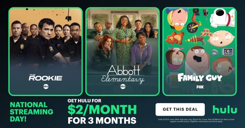 Hulu $2/mo Deal
