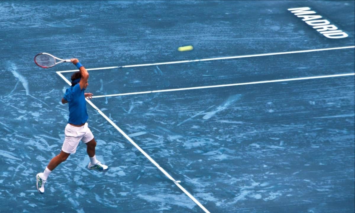 Roger Federer at the 2012 Madrid Open