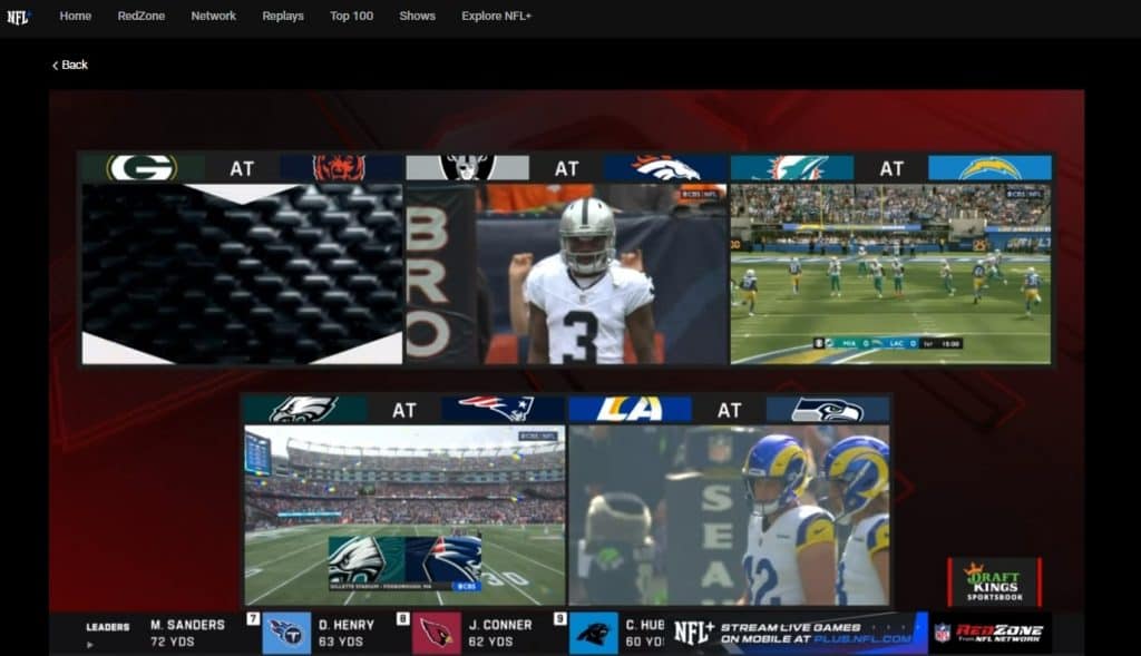 NFL RedZone - 5 Games at Once