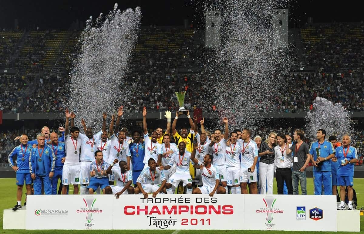 L'Olympique de Marseille vainqueur du Trophée des champions 2011, contre Lille OSC