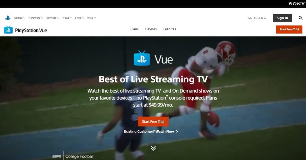 PlayStation Vue Right Before It Closed