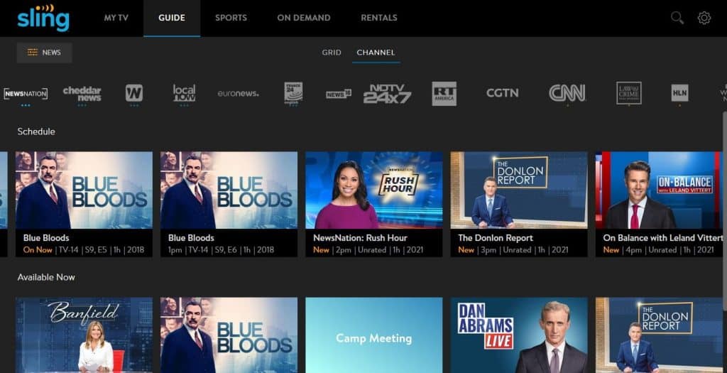 Sling TV NewsNation