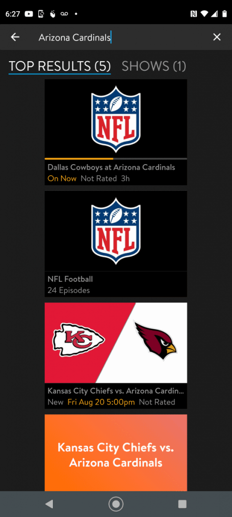 Watch Arizona Cardinals online