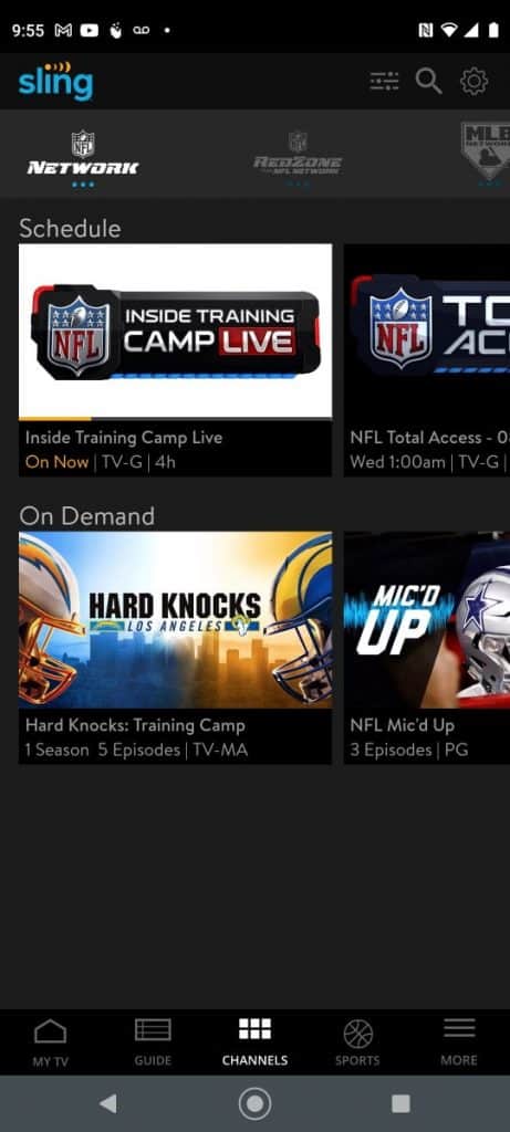 Sling TV NFL Network