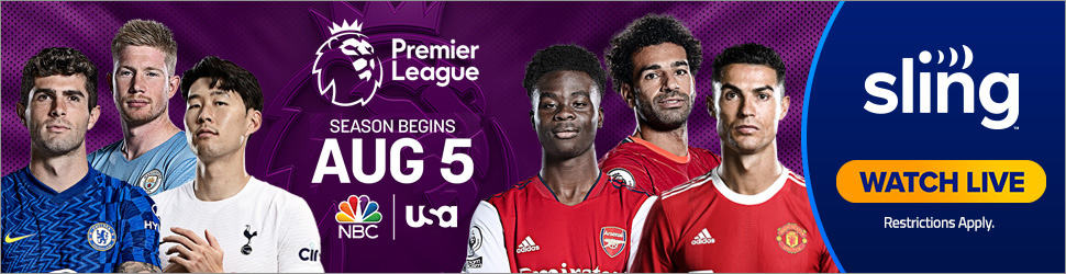 Premier League season starts Aug 5 - Watch on Sling TV
