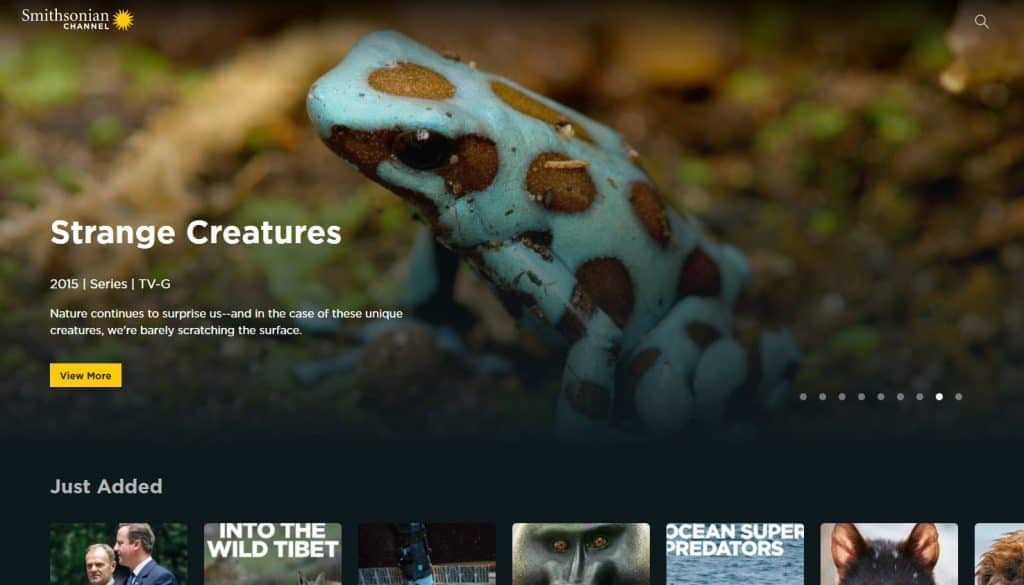 Smithsonian Channel Homepage