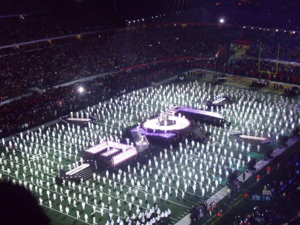 The Black Eyed Peas perform "The Time (Dirty Bit)" at Super Bowl XLV Halftime - February 6, 2011, Cowboys Stadium, Arlington, Texas